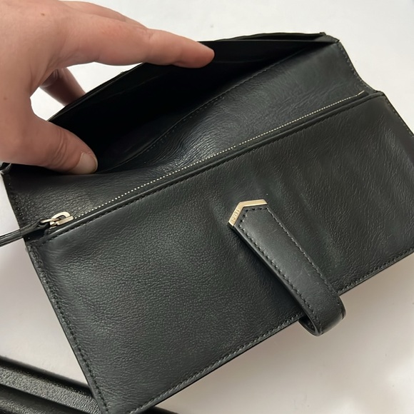 Fendi Beige/Black Leather Flap Continental Wallet - Picture 6 of 16